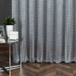 Firanka z ołowianką, wysokośc 300cm, kolor 002 szary ze srebrnym