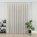 Firanka fantazyjna z ołowianką, wysokość 330cm, kolor  szary