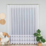 Firanka żakardowa , wysokość 250cm, kolor biały